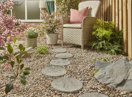 Altico Round Stepping Stone 300mm - Ash - image 2