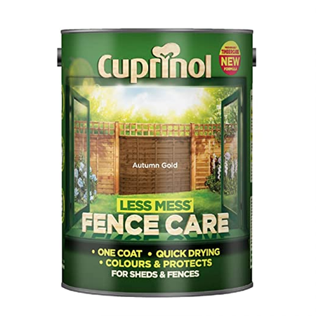 Cuprinol Less Mess Fence Care Autumn Gold 6L - image 1