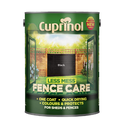 Cuprinol Less Mess Fence Care Black 6L - image 1