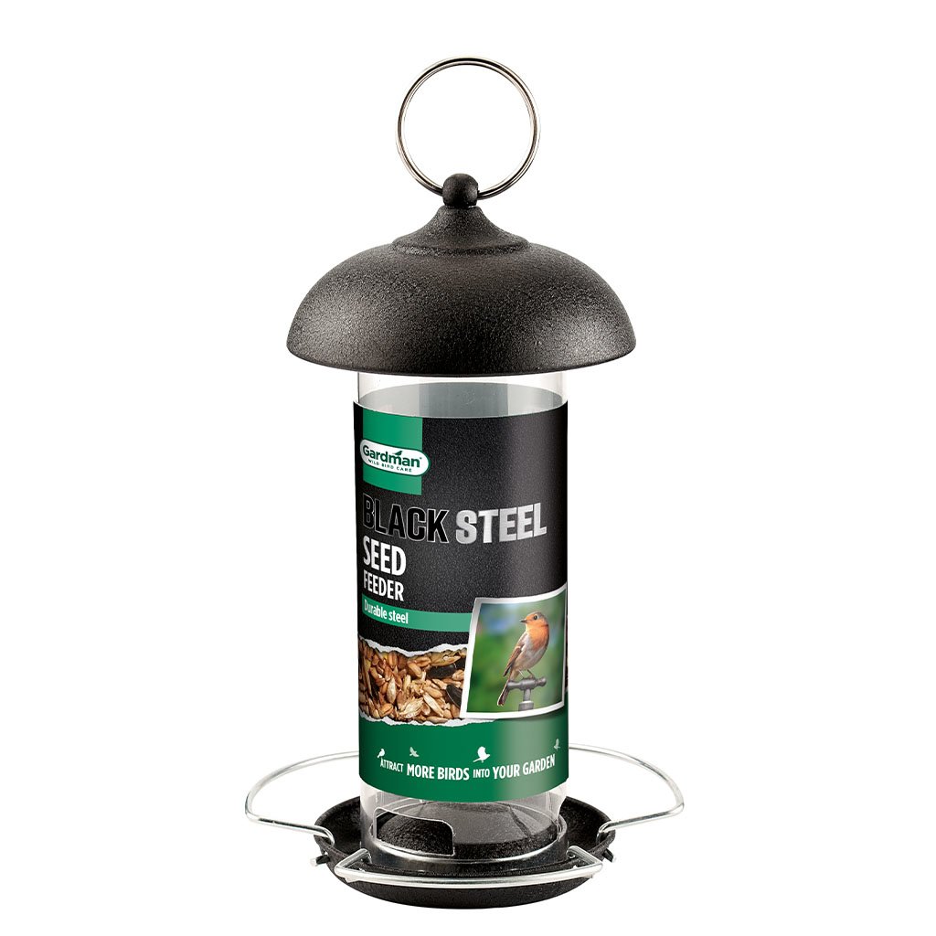 Gardman Black Steel Seed Feeder Shop Skylark Garden Centre