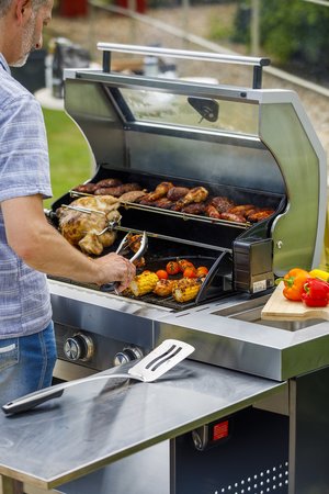 Grillstream Deluxe 4 Burner Island Hybrid Barbeque - Stainless Steel - image 3