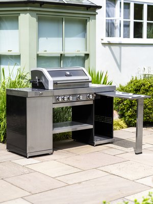 Grillstream Deluxe 4 Burner Island Hybrid Barbeque - Stainless Steel - image 3