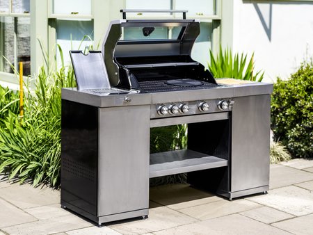 Grillstream Deluxe 4 Burner Island Hybrid Barbeque - Stainless Steel - image 2