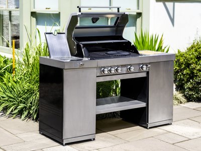 Grillstream Deluxe 4 Burner Island Hybrid Barbeque - Stainless Steel - image 2