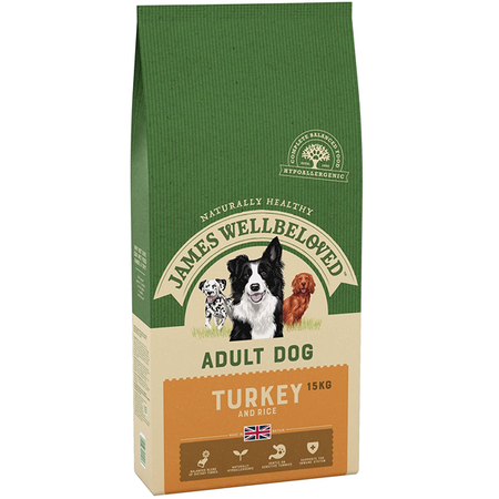 James Wellbeloved Turkey Adult Dog Food 15kg