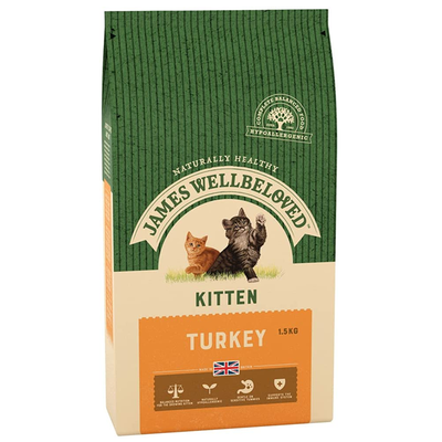 James Wellbeloved Turkey Kitten Cat Food 1.5kg