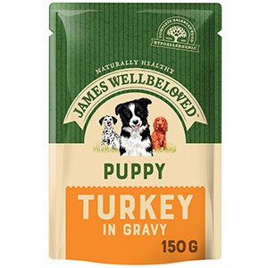 James Wellbeloved Turkey Puppy Dog Pouch
