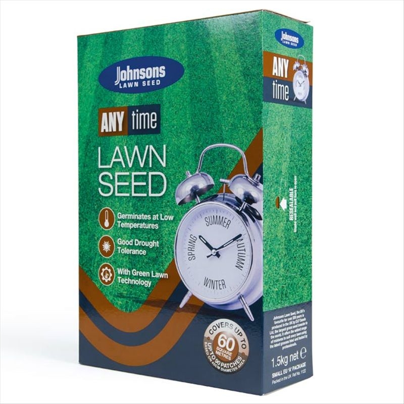 Johnsons Lawn Seed Anytime 1.5kg Shop Skylark Garden Centre