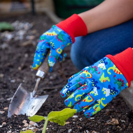 Kent & Stowe Blue Dinosaur Gardening Gloves - image 2
