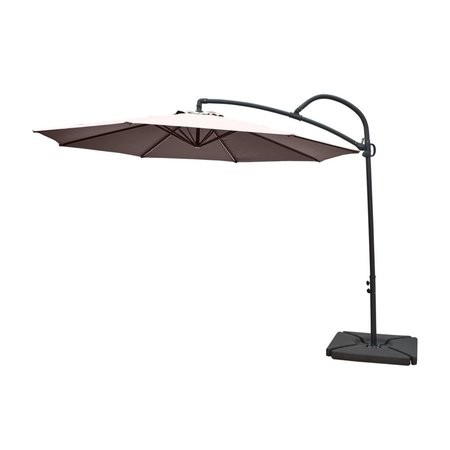 LG Outdoor Palm 3.0m Cantilever Parasol - Taupe - image 1