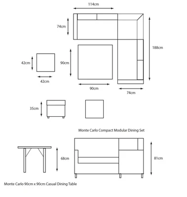 LG Outdoor Monte Carlo Compact Modular Dining - image 4