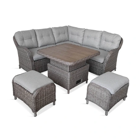LG Outdoor St Tropez Sand Compact Dining Modular Set with Adjustable Table - image 2