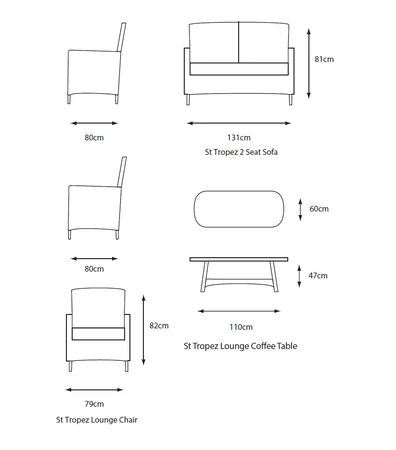 LG Outdoor St Tropez Sand Lounge Set - image 3