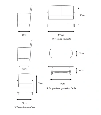 LG Outdoor St Tropez Sand Lounge Set - image 3