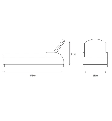 LG Outdoor St Tropez Sand Sunlounger - image 3