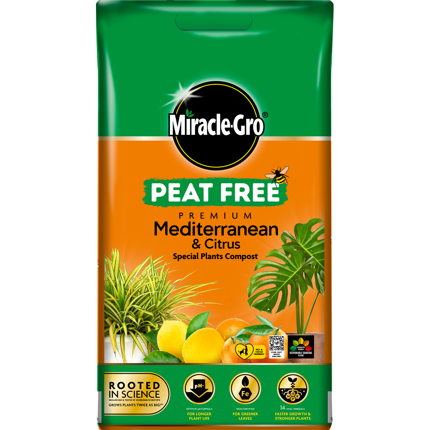 MiracleGro Mediterranean & Citrus Compost 10L (Peat Free) Shop