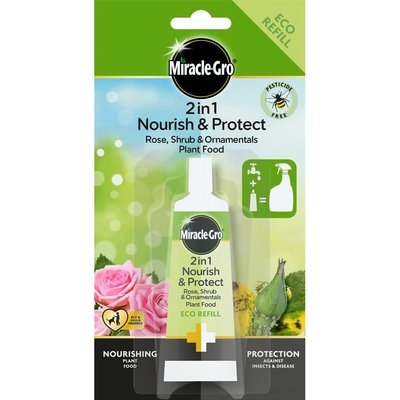 Miracle-Gro Nourish & Protect Rose, Shrubs & Ornamental Plant Food Refill 27ml