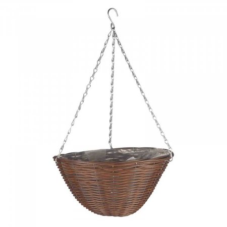 Smart Garden 14'' Chestnut Faux Rattan Basket - image 1