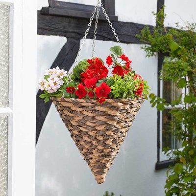 Smart Garden 14" Earth Braid Faux Rattan Cone - image 2