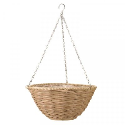 Smart Garden 14" Mocha Faux Rattan Basket - image 1