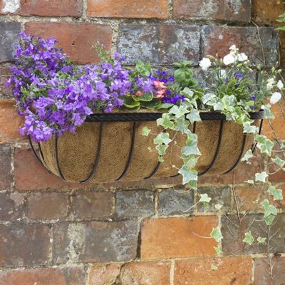 Smart Garden 24" Saxon Wall Trough with Coco Liner - image 2