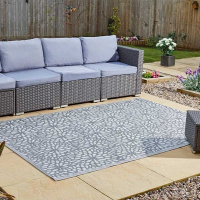 Smart Garden Alfresco Mat Bloom - Slate 150 x 210cm