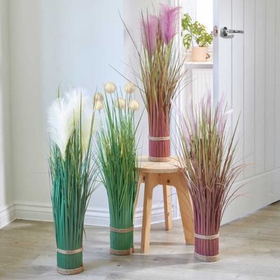 Smart Garden Faux Bouquet - Lilac Grass Tails 70cm - image 2