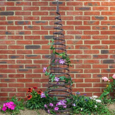 Smart Garden Faux Rattan Obelisk - Chestnut 1.5m - image 2