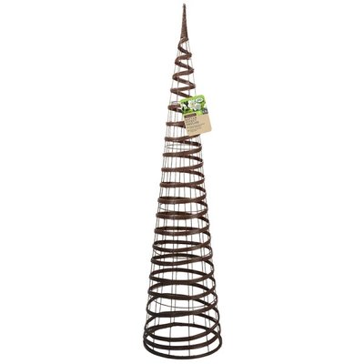 Smart Garden Faux Rattan Obelisk - Chestnut 1.5m - image 2