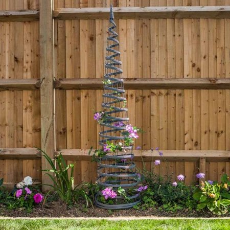 Smart Garden Faux Rattan Obelisk - Slate 1.5m - image 2