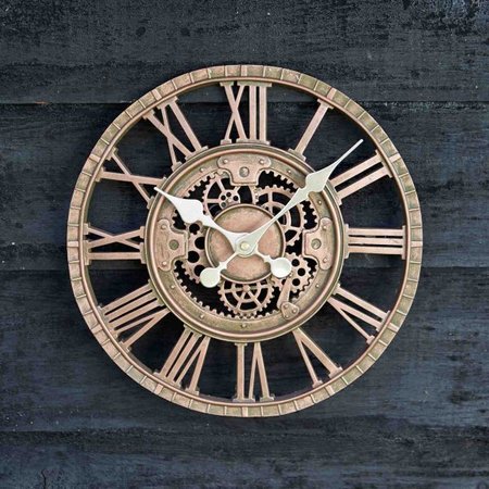 Smart Garden Newby Mechanical Bronze 12" Clock - image 1