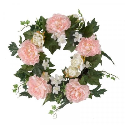Smart Garden Peony Whirl Wreath 40cm - image 2
