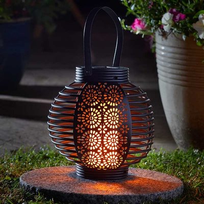 Smart Garden Solar Ferrara Flaming Lantern - image 1