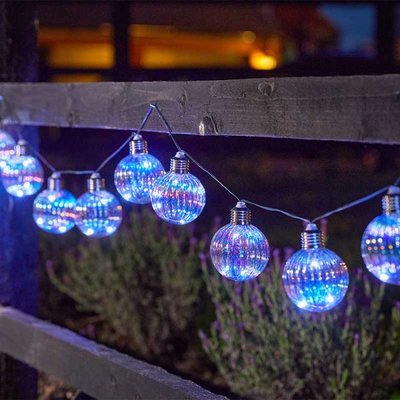 Smart Garden Solar Firefly Opal Orb String Lights - Set of 10 - image 2
