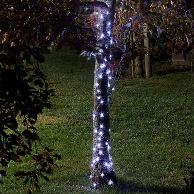 Smart Garden Solar Firefly String Lights - 100 Cool White LEDs - image 1
