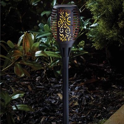 Smart Garden Solar Flaming Torch - Black - image 2