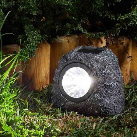 Smart Garden Solar Granite Rock Spotlight 3L - 4 Pack - image 1