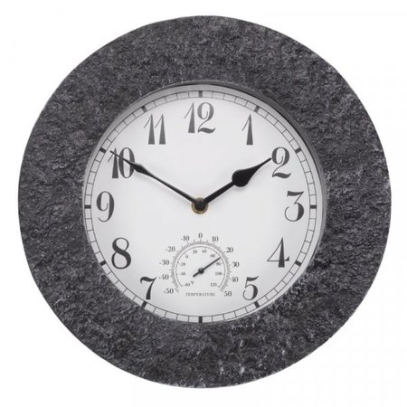 Smart Garden Stonegate Granite Clock 12" - image 2