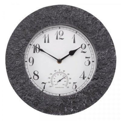 Smart Garden Stonegate Granite Clock 12" - image 2