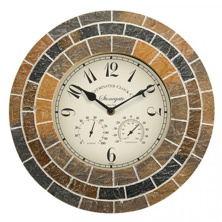 Smart Garden Stonegate Mosaic Clock 14" - image 2