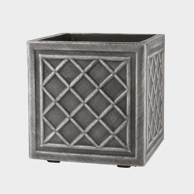 Stewart 32cm Square Planter - Lead Effect - image 1