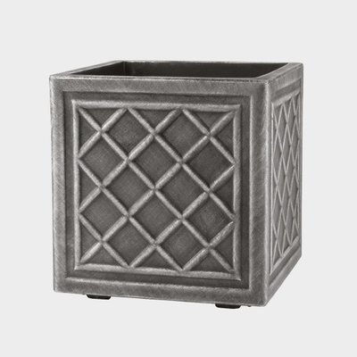 38cm Sq.Lead Effect Planter - image 2