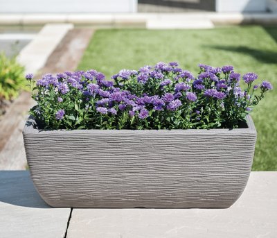 Stewart Cotswold Planter 60cm Trough - Limestone Grey - image 2