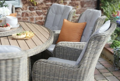 Supremo Lyra 8 Seat Oval Dining Set with Lazy Susan - image 5