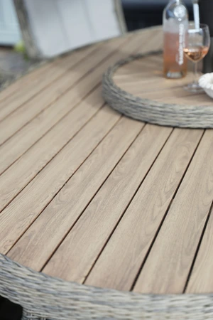 Supremo Lyra 8 Seat Oval Dining Set with Lazy Susan - image 4