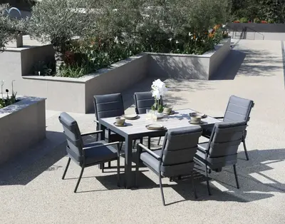 Supremo Mannington 6 Seat Rectangular Dining Set - image 1
