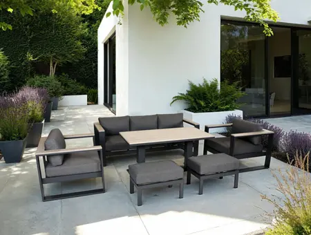 Supremo Mannington Lounge Dining Set with Rectangular Adjustable Table - image 1