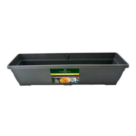 Tildenet Flower Box 32cm (With Tray) - Anthracite