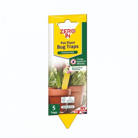 Zero In Pot Plant Bug Traps (5 Pack) - image 1