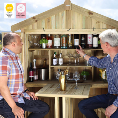 Zest 4 Leisure Garden Bar & 2 Stools - image 3